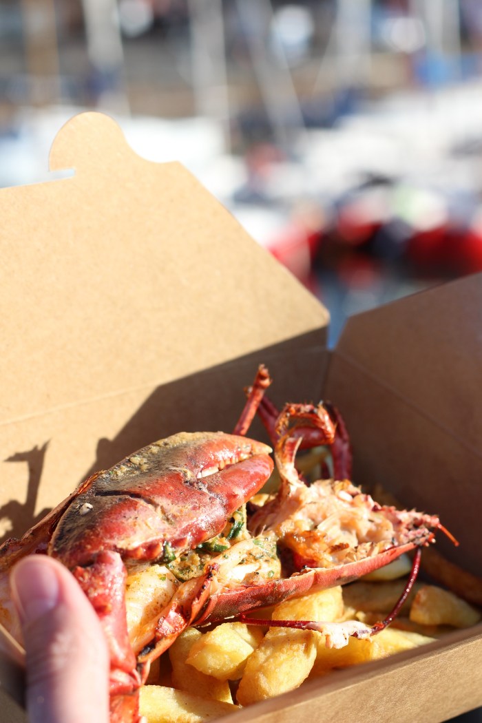 Lobster from the Lobster Shack, North Berwick
