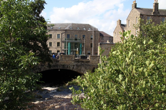 Scottish Borders Hawick Stone bridge historic town