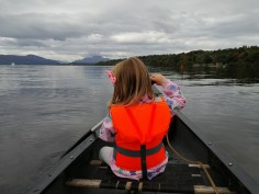 Loch Lomond Canoeing Daughter