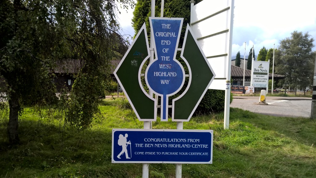 west highland way, scotland, sign, fort william