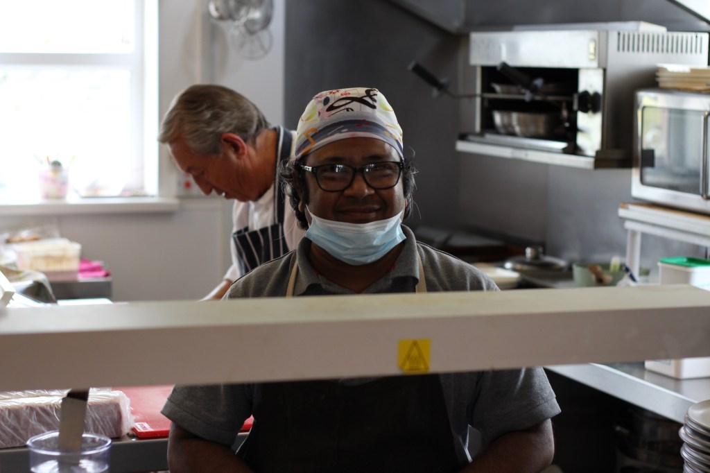 chef, kitchen, restaurant, food, port mor community cafe, islay, scotland