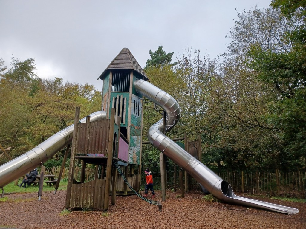 treetop slides, playpark, brodick castle, isle of arran